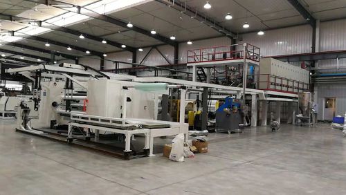 PE Embossed Film Line at Customers' Sites