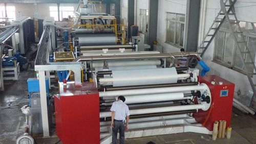PE Embossed Film Line at Customers' Sites